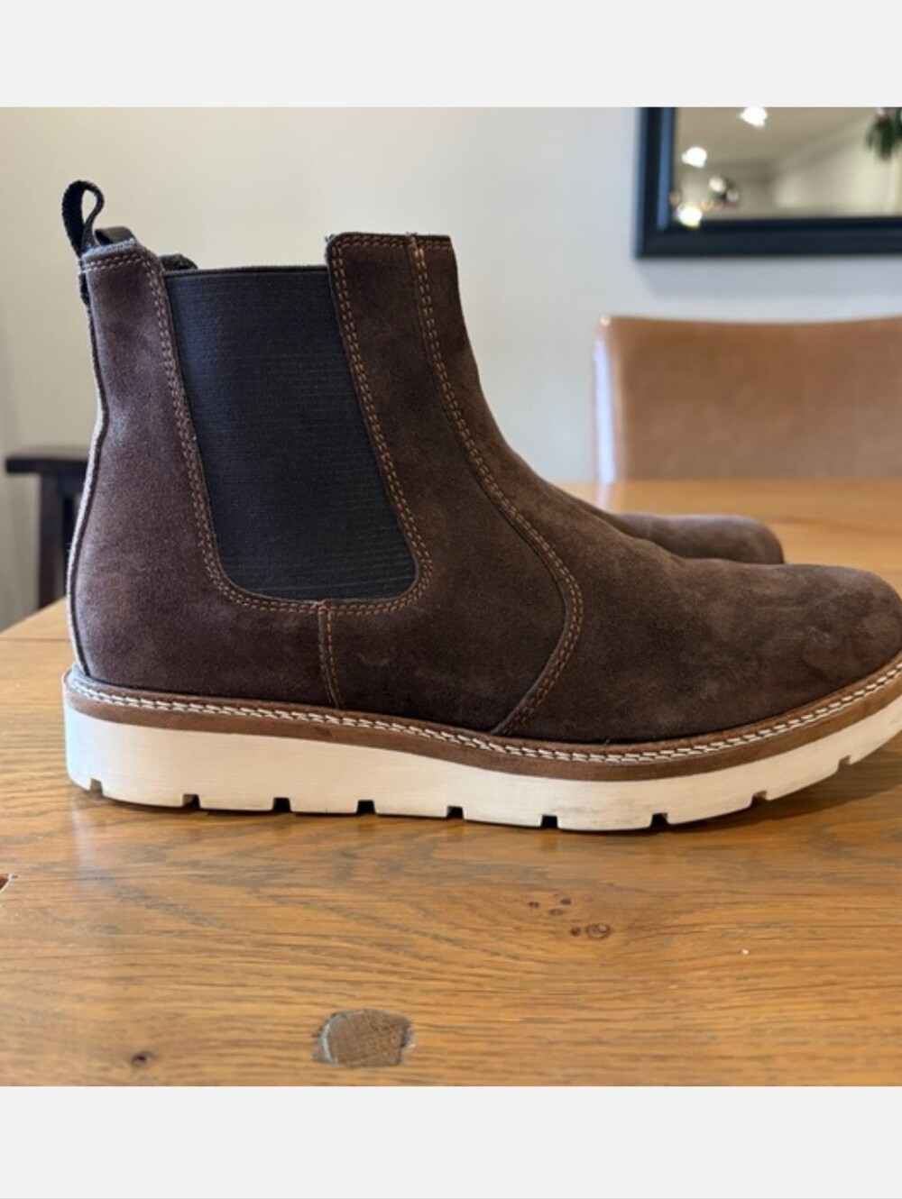Alpine Design Chelsea Boots Women's Blaze Suede Leather Brown Lightweight size 8
